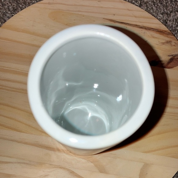 Japanese Porcelain Peacock In Garden Blue & White Cylinder Vase 6” Tall - Picture 6 of 8